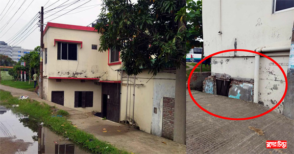 মাটির নিচে শিল্প পুলিশের অফিস!