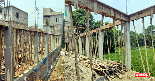 সোনারগাঁয়ে শতবর্ষী হাটের জমি দখল করে বহুতল ভবন নির্মাণের অভিযোগ