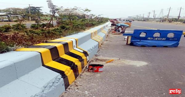 লিংক রোডের শেষ মূহুর্তের কাজে রং তুলির ছোঁয়া  &nbsp;