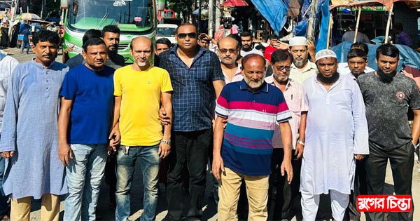 শান্তি সমাবেশে প্রতীক ঘোষাল (পল) এর নেতৃত্বে মিছিল নিয়ে যোগদান