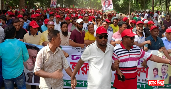 তারুণ্যের সমাবেশে প্রিন্সের নেতৃত্বে রূপগঞ্জ যুবদলের বিশাল শোডাউন