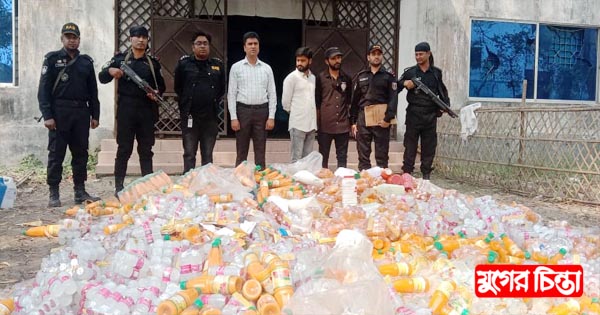সোনারগাঁয়ে জুস কারখানায় অভিযানে দুই লাখ টাকা জরিমানা