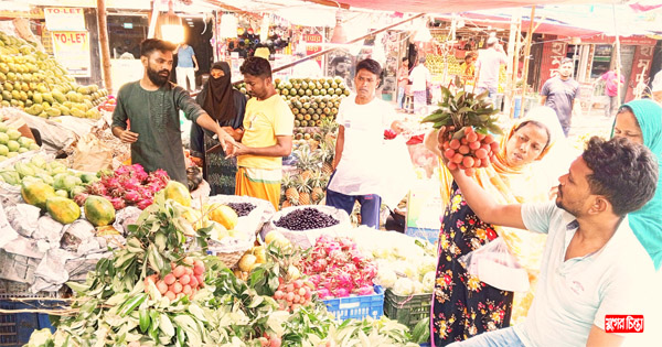ছোট-বড় মৌসুমী ফলে ভরে উঠেছে ফল বাজার