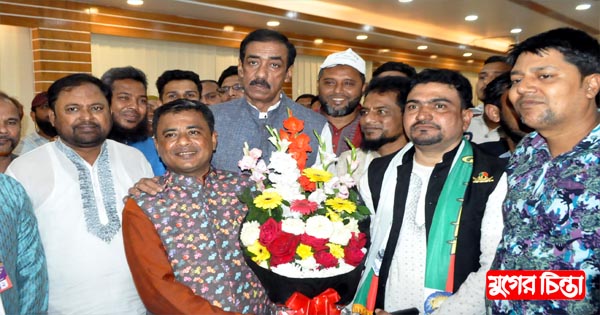শামীম ওসমানকে বন্দরথানা স্বেচ্ছাসেবক লীগের নবগঠিত কমিটির শুভেচ্ছা
