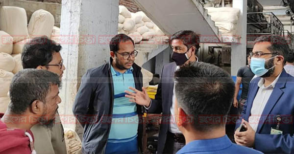 দিপ্তী ডাইং কারখানার গ্যাস ও বিদ্যুৎ সংযোগ বিচ্ছিন্ন