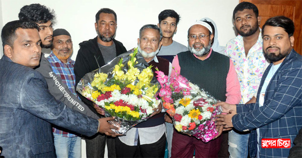 সিদ্ধিরগঞ্জ থানা বিএনপি নেতৃবৃন্দকে ১০নংওর্য়াড ছাত্রদলের শুভেচ্ছা