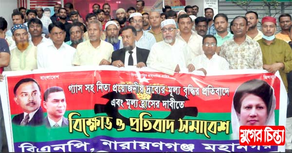 গ্যাসসহ নিত্যপণ্যের দাম বৃদ্ধির প্রতিবাদে মহানগর বিএনপির সমাবেশ