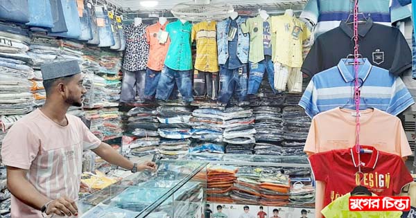 পোষাক মার্কেটে ক্রেতা নেই, হতাশ ব্যবসায়ীরা