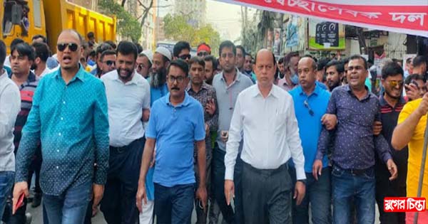 জেলা বিএনপিরসমাবেশে মাহবুবেরনেতৃত্বে না`গঞ্জ জেলা স্বেচ্ছাসেবক দল