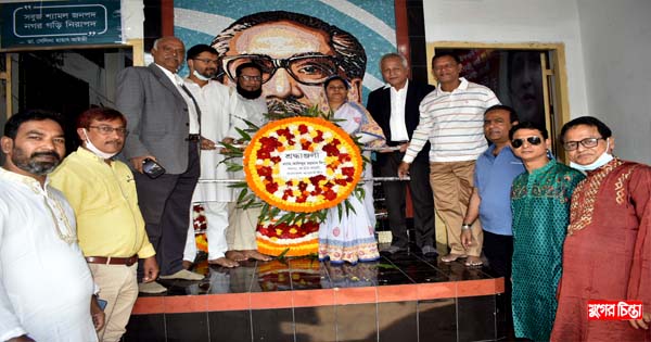 ঐতিহাসিক ৭ই মার্চ বঙ্গবন্ধুর প্রতিকৃতিতে এড. দিপু`র শ্রদ্ধা