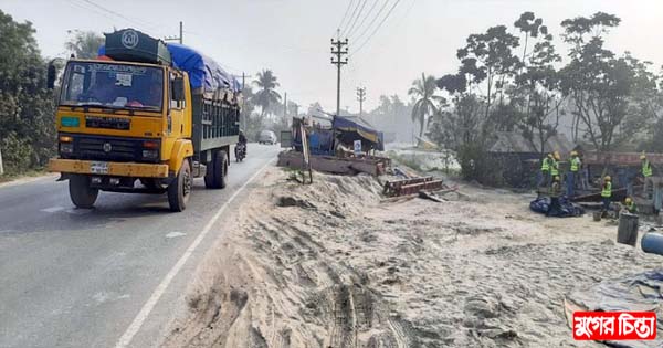 ঢাকা বাইপাস সড়ক ৮ লেনের উন্নয়ন কাজ দ্রুত এগুচ্ছে