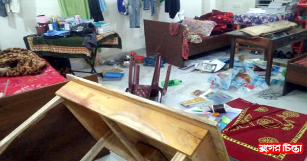 গোপালদী নজরুল ইসলাম বাবু কলেজের ছাত্রবাসে হামলায় আহত ৭