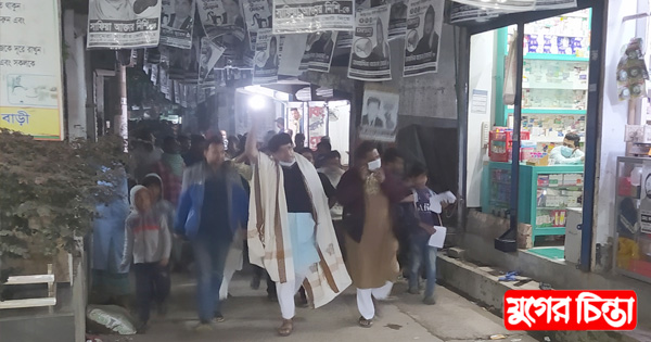 ফতুল্লায় চেয়ারম্যান প্রার্থী হোসেনের মিছিলে গণজোয়ার &nbsp;