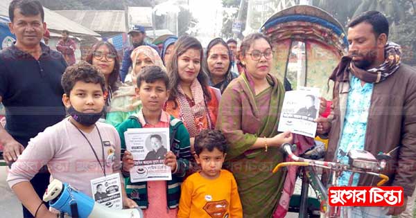 বন্দরে ২৩ নং ওয়ার্ডে লাঠিম প্রতিকে হেলেনা প্রধানের গণসংযোগ