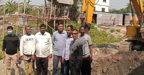 মদনগঞ্জ লেক ও খালের খনন কাজ শুরু &nbsp;