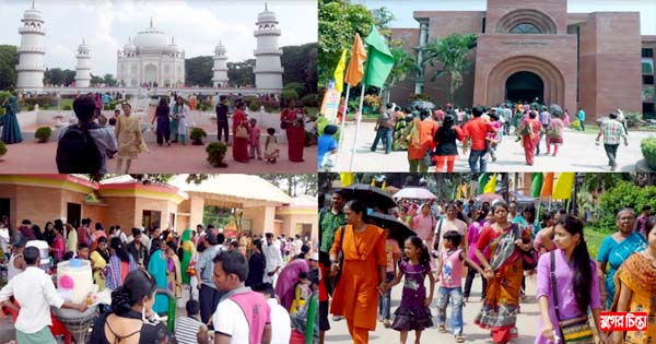 ঈদের ছুটিতে পর্যটকে মুখরিত সোনারগাঁ