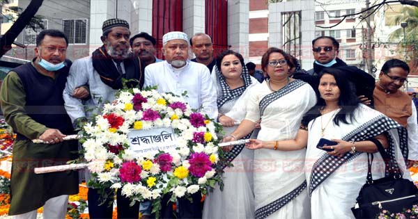 শ্রদ্ধাঞ্জলি জানান মহানগর বিএনপি