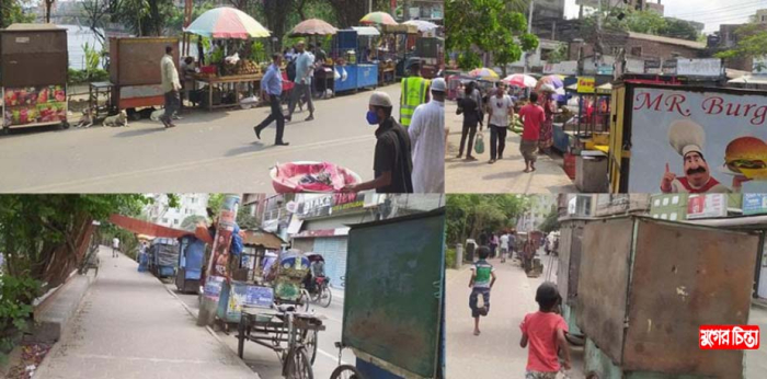 শেখ রাসেল পার্ক হকারদের দখলে, ভোগান্তিতে জনসাধারণ