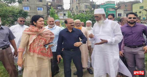 ১নং বাবুরাইল খেলার মাঠ রক্ষায় পাশে থাকার আশ্বাস নাসিক প্রশাসকের