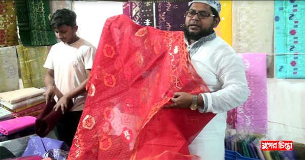 ঈদকে সামনে রেখে জমজমাট&nbsp;নারায়ণগঞ্জের জামদানি পল্লী