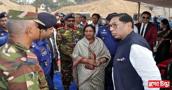 জালকুড়িতে নির্মাণাধীন বর্জ্য থেকে বিদ্যুৎ উৎপাদন কেন্দ্র পরিদর্শন