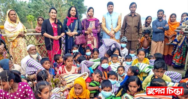 সোনারগাঁয়ে বেদে, জেলে ও ঋষি সম্প্রদায়ের মাঝে শীতবস্ত্র বিতরণ