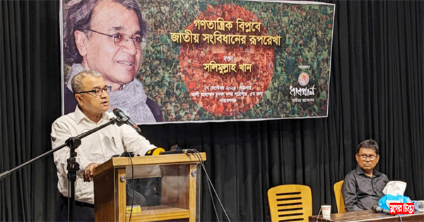 সংবিধান নয়, দেশের আসল সমস্যা শ্রেণি ব্যবধান : ড. সলিমুল্লাহ খান
