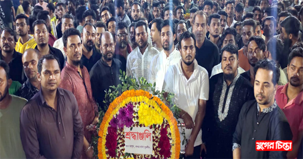 খান মাসুদের পক্ষে ভাষা শহীদদের প্রতি শ্রদ্ধা