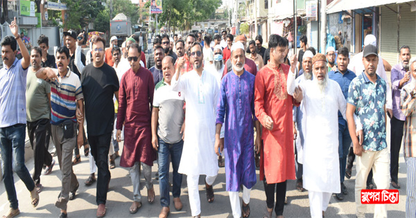 বন্দর থানার অবস্থান কর্মসূচিতে&nbsp;সদর থানা বিএনপির শোডাউন