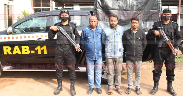 সোনারগাঁ থেকে তিন মাদক ব্যবসায়ী গ্রেফতার