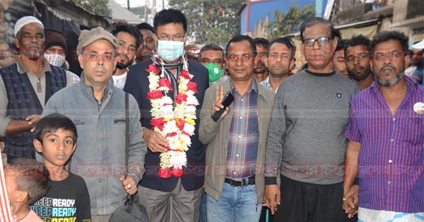 নতুন জিমখানা এলাকায় কাউন্সিলর অসিতের নির্বাচন পরবর্তী গণসংযোগ