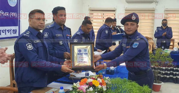 জেলার শ্রেষ্ঠ ওসি হিসেবে নির্বাচিত হলেন ওসি শাহজামান