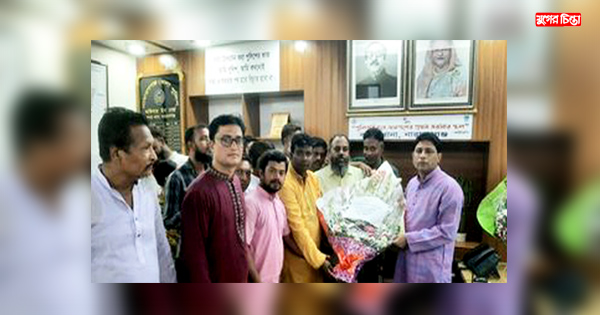 বন্দর থানার নতুন ওসিকে আকতারের নেতৃত্বে অভ্যর্থনা