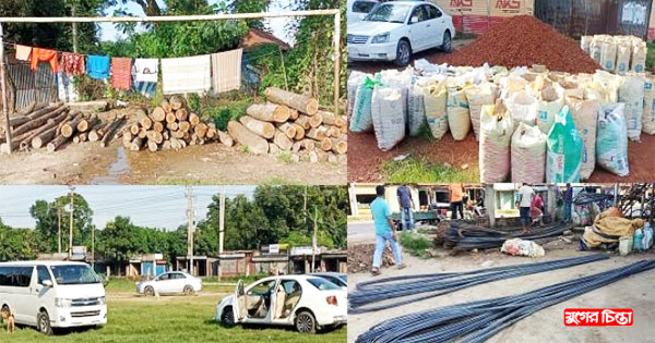সোনারগাঁয়ের নয়াপুর খেলার মাঠ দখল করে ইট বালুর ব্যবসা