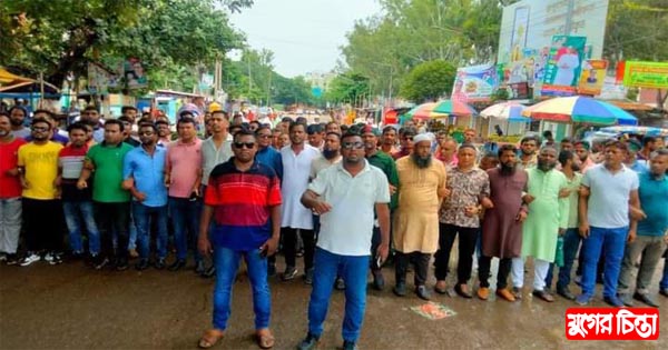 বিক্ষোভ সমাবেশে প্রিন্সের নেতৃত্বে রূপগঞ্জ যুবদলের চমক