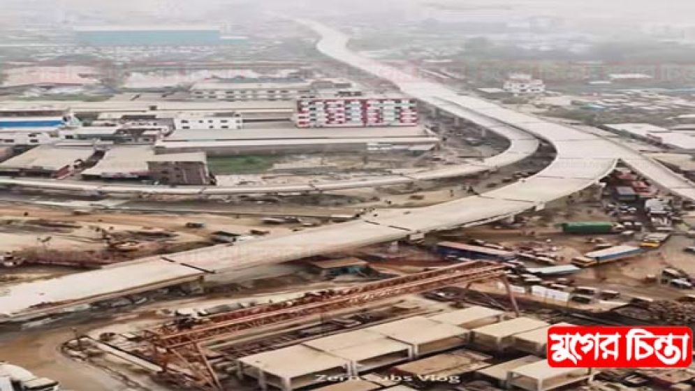 মুক্তারপুর-পঞ্চবটি দ্বিতল সড়ক ধীরগতির কাজে ভোগান্তিতে মানুষ